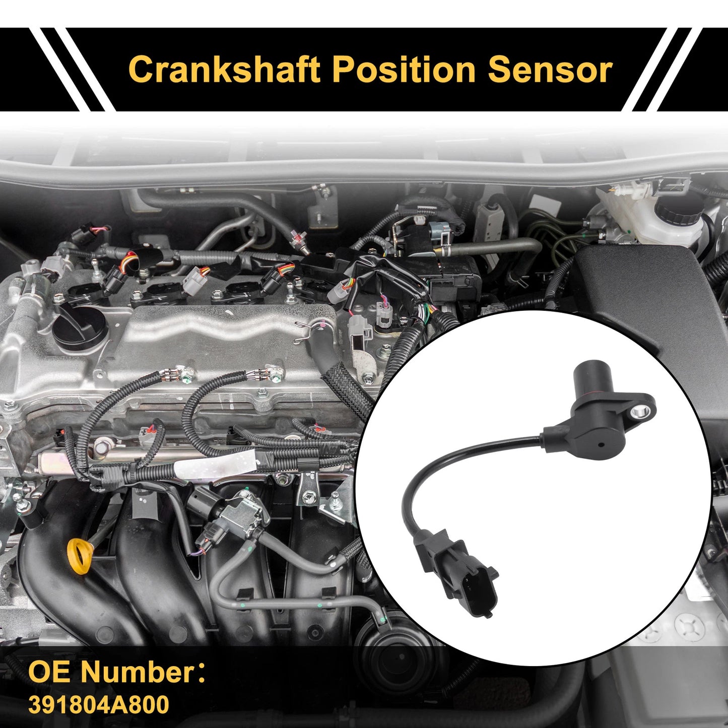 Crankshaft Position Sensor for KIA K2500 2.5 CRDi (2010)