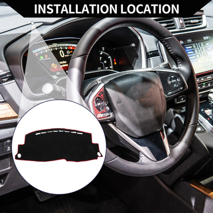 Dashboard Cover Mat for Honda Vezel RU1/2/3/4 RS (2013-2020) Black Red