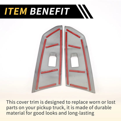 Carbon Fiber Door Window Switch Panel Cover Set for Toyota Tundra (14-21)