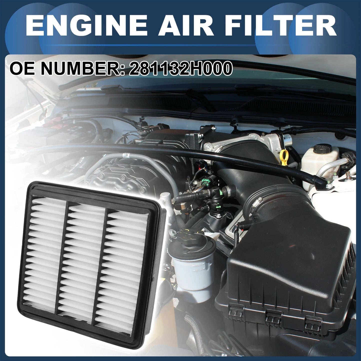 Engine Air Filter for Hyundai Elantra 2.0L (2007-2012) 1 Pc