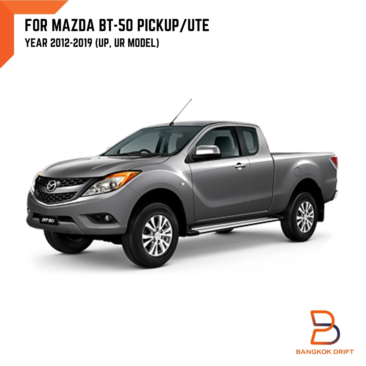 Chrome Side Vent Marker Light Cover for Mazda BT-50 Pickup Ute (12-19)