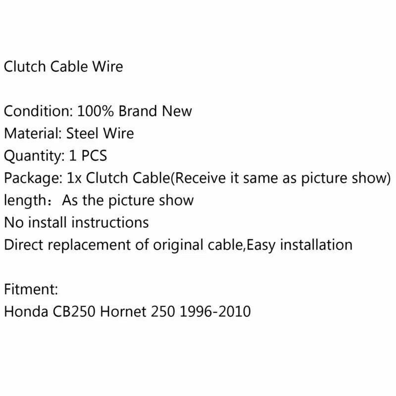 Clutch Cable for Honda CB250 Hornet 250 (1996-2004)