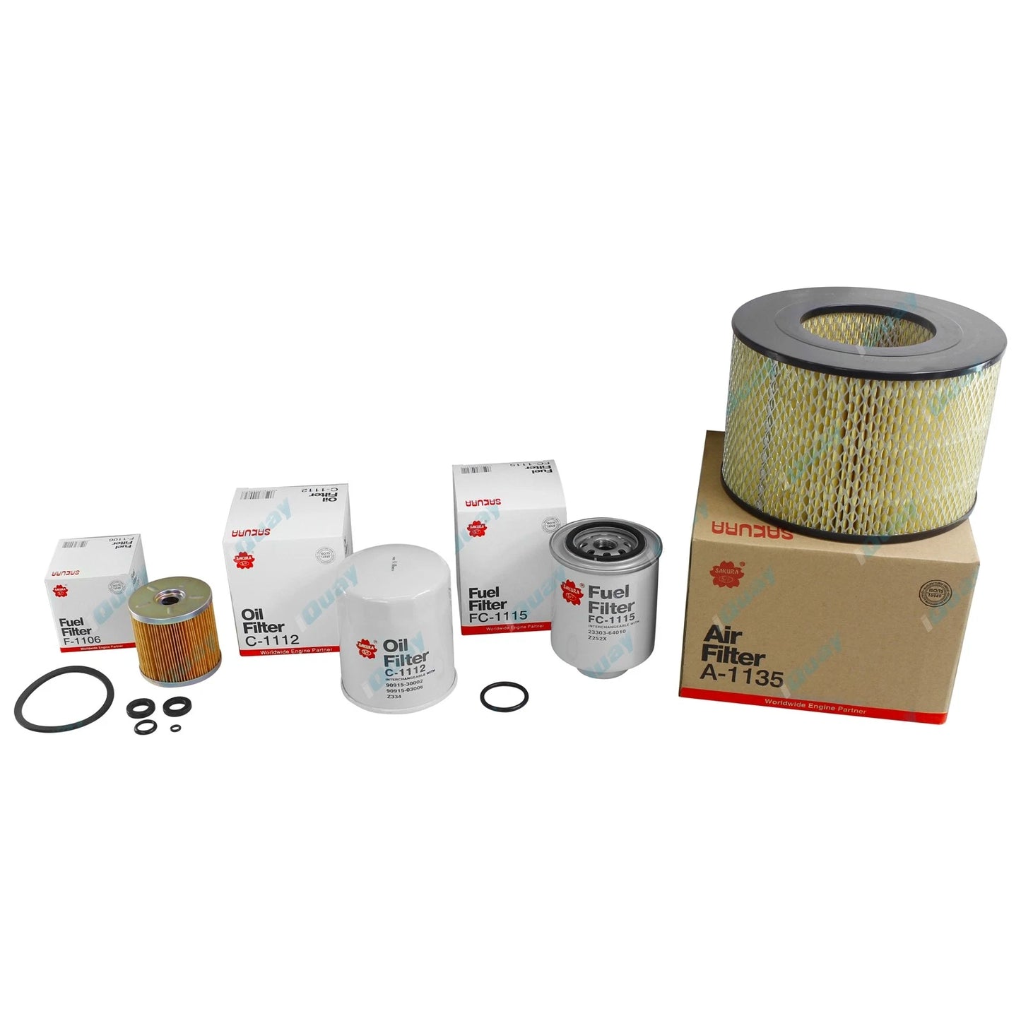 Air Oil & Fuel Filter Kit for Landcruiser HDJ79 4.2L 6cyl 1HDFTE 01~07