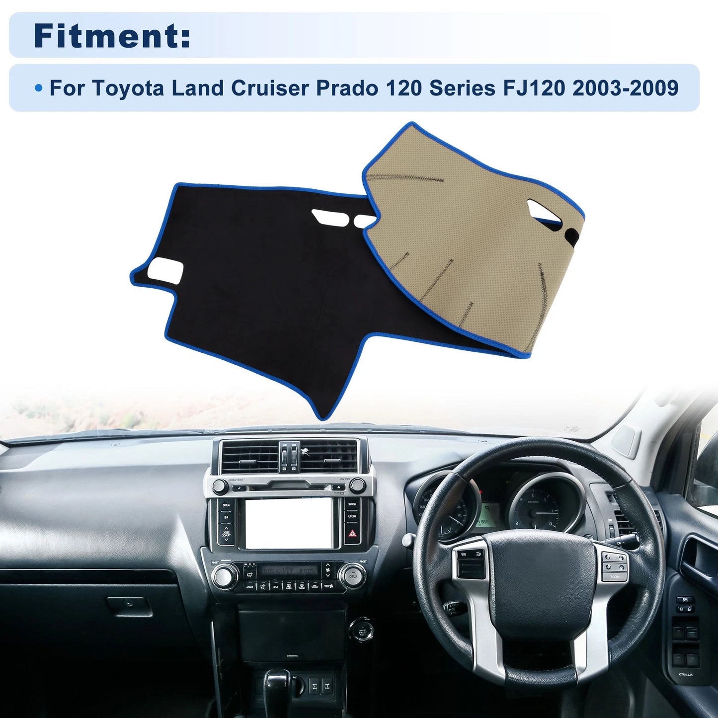 Dash Cover 1x for Toyota Land Cruiser Prado 120 Series FJ120 (2003–2009)