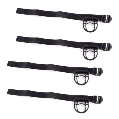 4x Black Roll Bar Coat Hanger Hooks for Jeep Wrangler JL TJ JK JLU (07-22)
