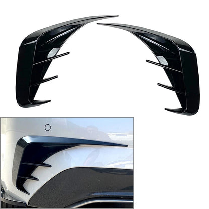 2 x Rear Bumper Canards Lip Splitter Fins for BMW 3-Series (2019-2022)