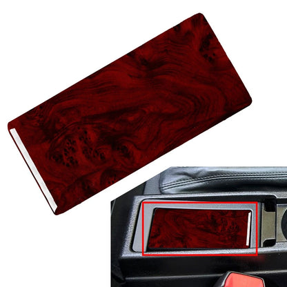 Red Wood Gear Shift Panel Storage Box Cover for BMW 3 Series E36 (1991-1999)