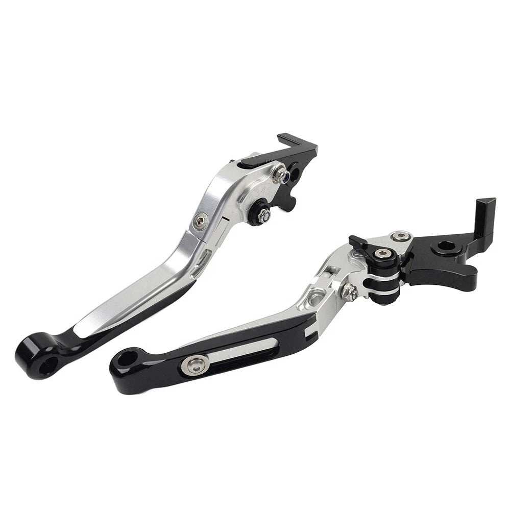 CNC Silver Extendable Brake Clutch Levers for Yamaha FJR 1300, XJR1300 (04-20)