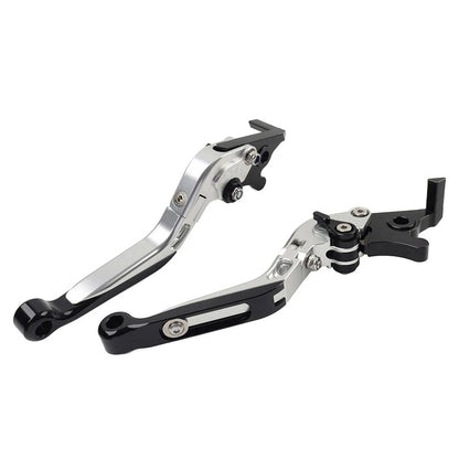 CNC Silver Extendable Brake Clutch Levers for Yamaha FJR 1300, XJR1300 (04-20)