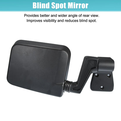 Side View Mirrors for Jeep Wrangler (1987-1995, 1997-2002) - 2 x Quality Pair
