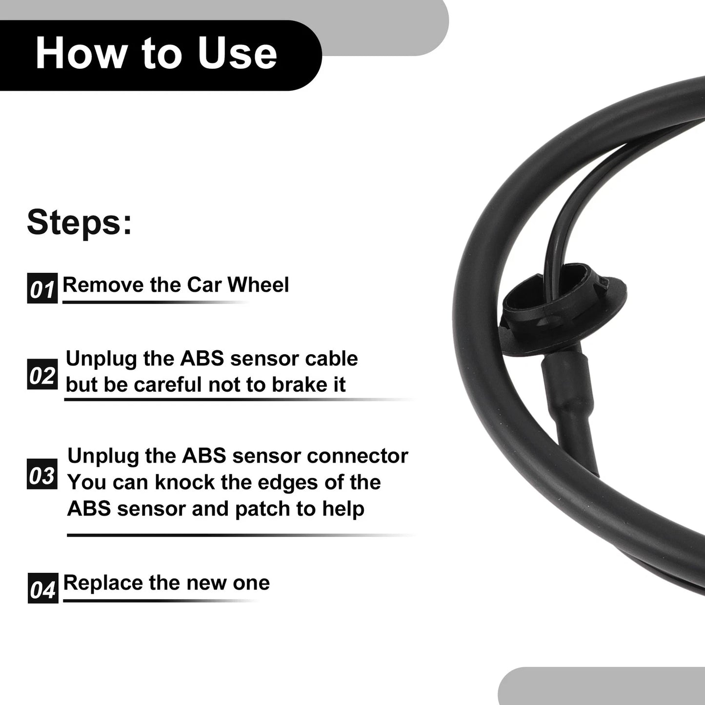 ABS Wheel Speed Sensor Kit Front Left for Dodge Avenger (2008 - 2014)
