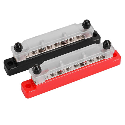 Red & Black Power Distribution Terminal Block for Automotive Car & Boat