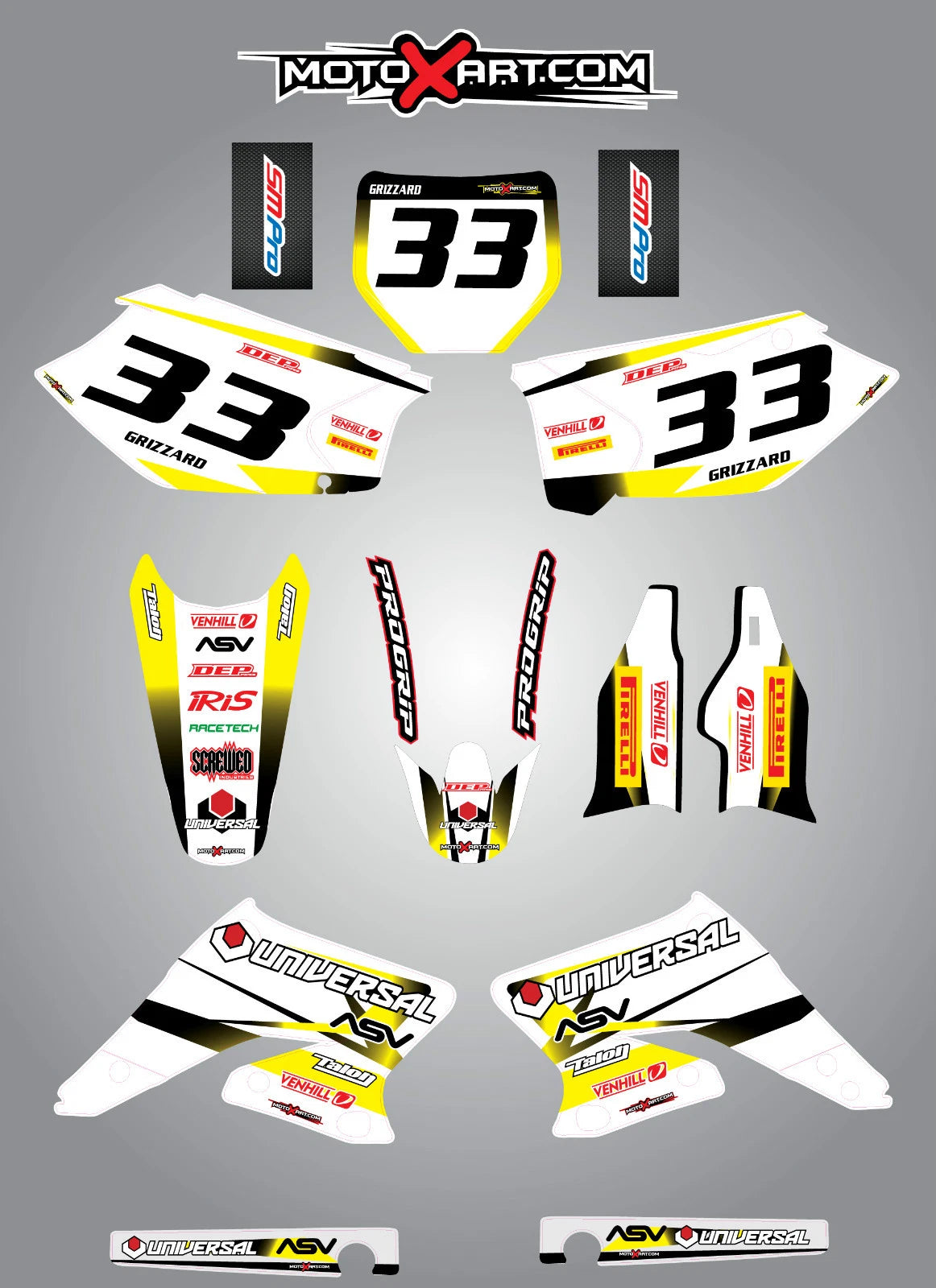 Custom Graphic Kit for Suzuki RMZ 250 (2004-2006)