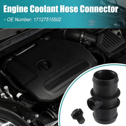 Engine Coolant Hose Connector for BMW MINI Cooper (2002-2008) Black