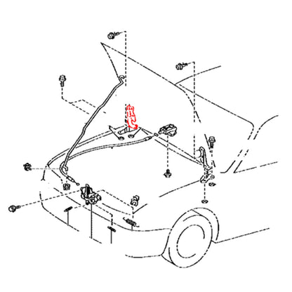 Bonnet Hinge x2 for Toyota Corolla Wagon 1991-2002