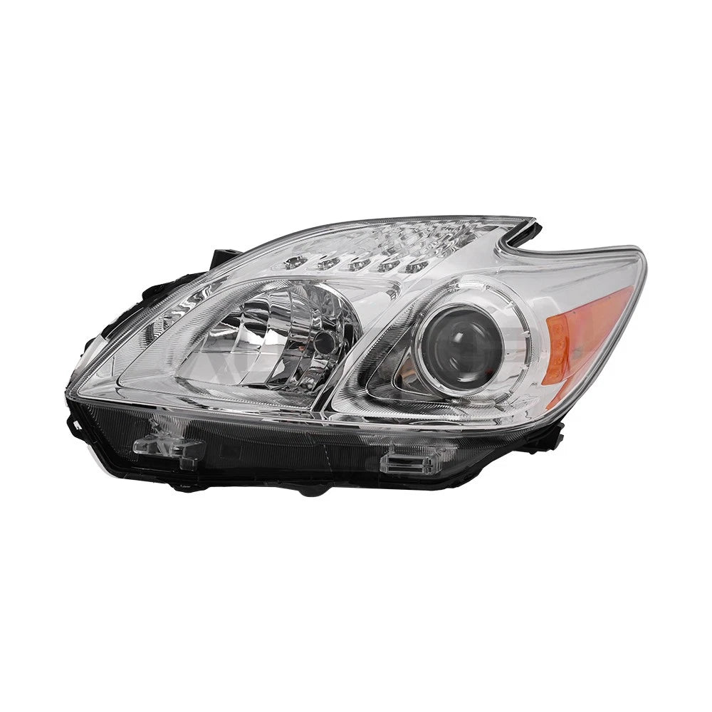 Chrome Halogen Front Headlights Left Driver Side for Toyota Prius (2010–2011)