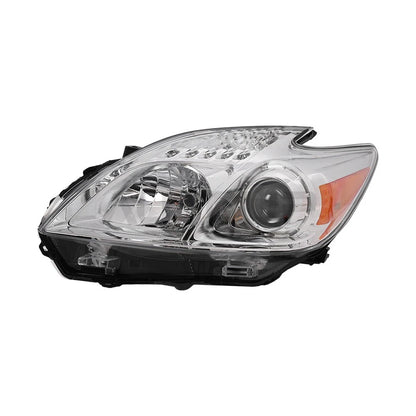 Chrome Halogen Front Headlights Left Driver Side for Toyota Prius (2010–2011)