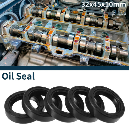 Oil Seal 32x45x10mm NBR Rubber Seal Ring Rotary Shaft 5Pcs