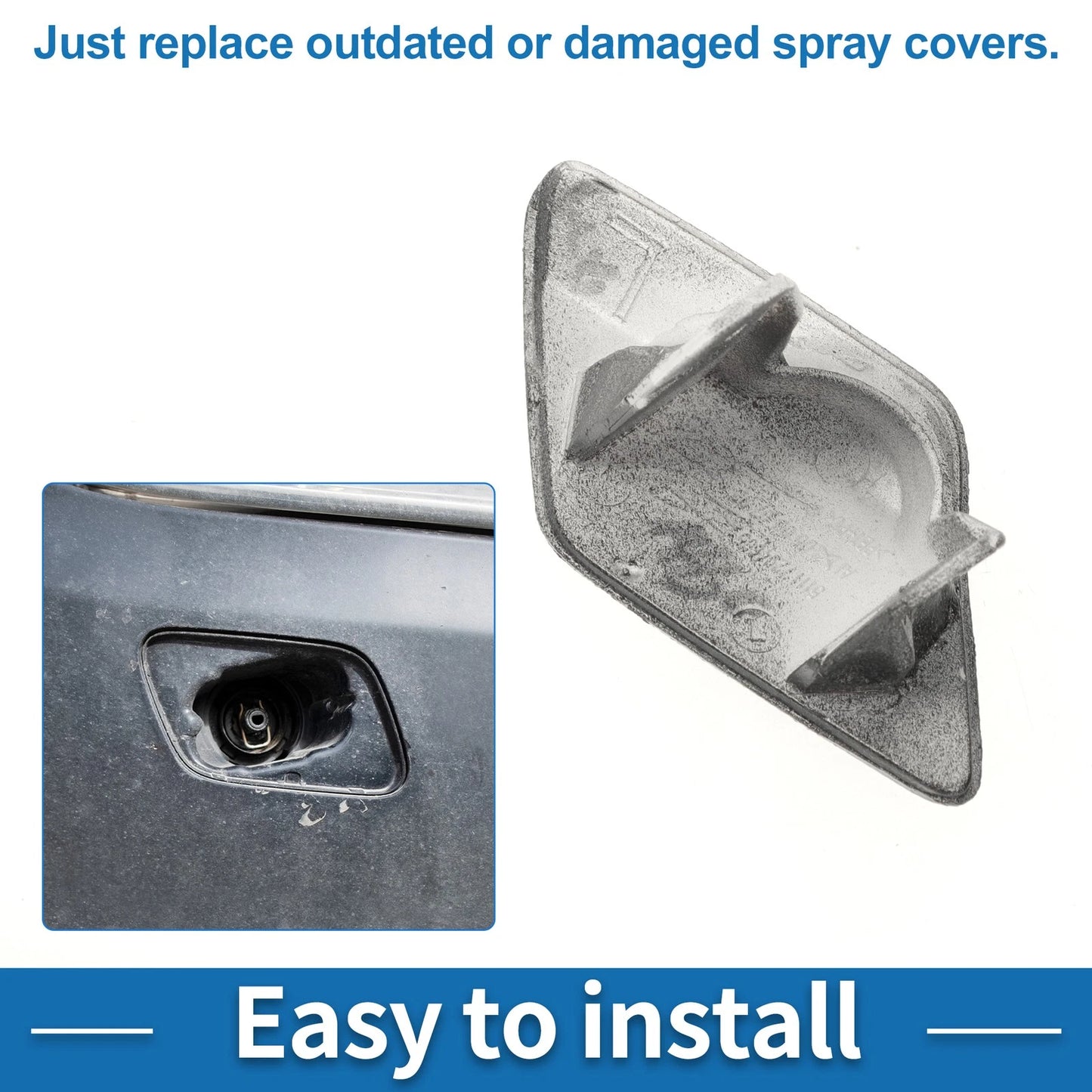 Front Left Washer Nozzle Cover for BMW 428i (2014-2016) Gray
