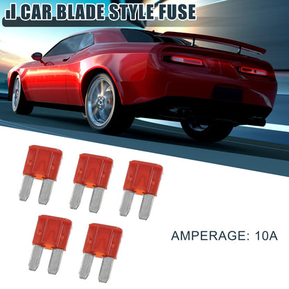 5 x 10A Mini Blade Fuses for Car, Boat, Truck, RV, Motorcycle