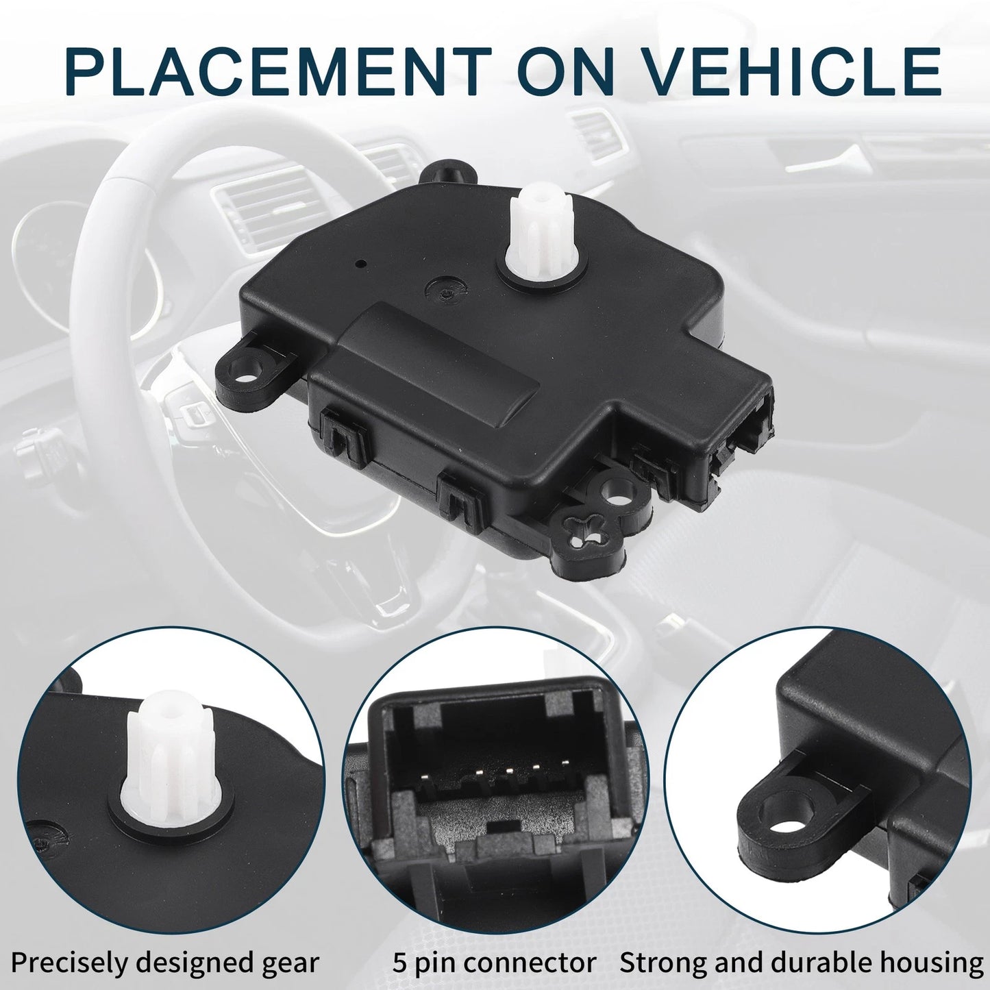 HVAC Heater Blend Door Control Actuator for Ford Fusion (2013-2019)
