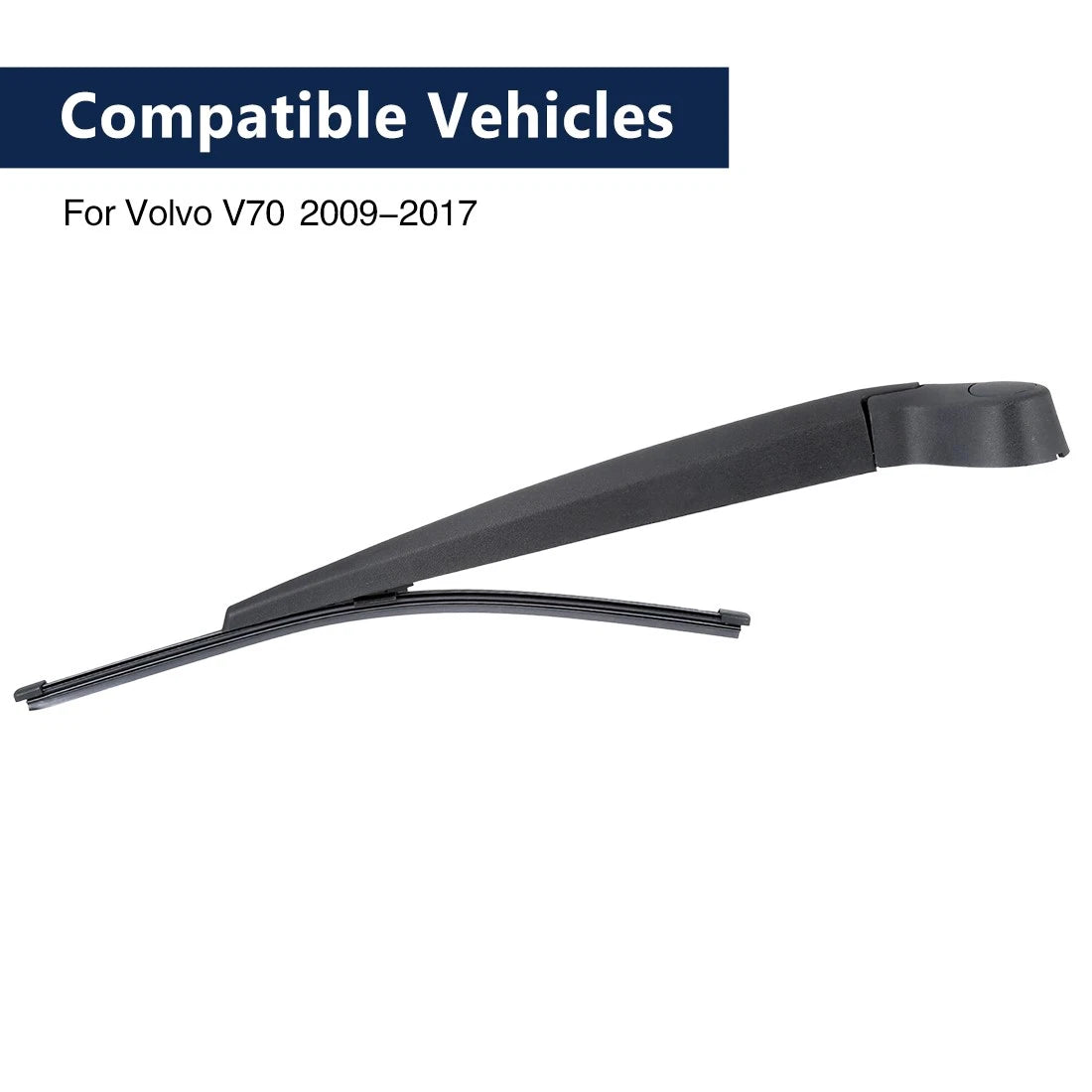 350mm 14" Rear Windshield Wiper Blade Arm Set for Volvo V70 (2009-2017)