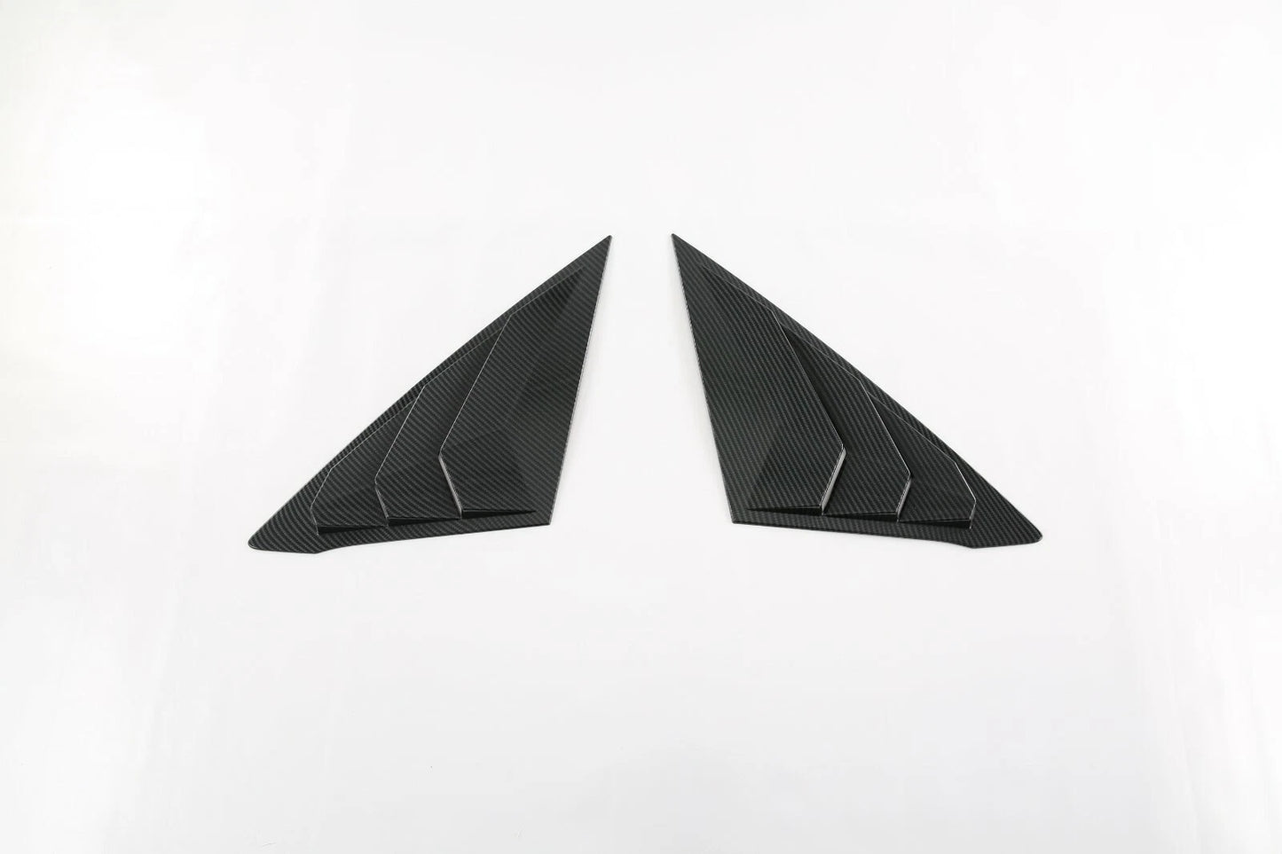 Carbon Fiber Rear Window Side Louver Covers for 2022-2023 Honda Civic Sedan