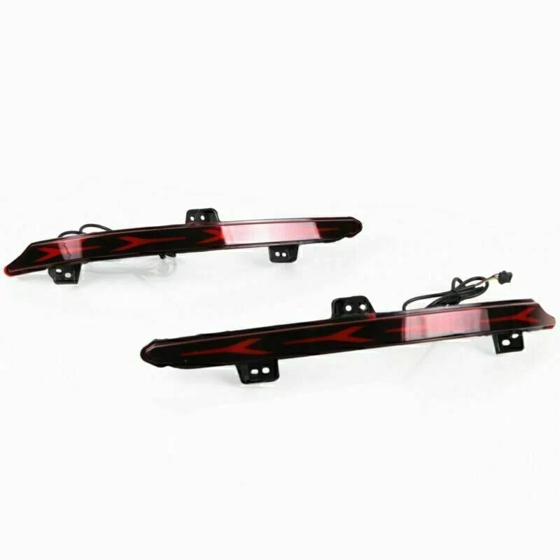 2 x Rear Bumper Brake Tail Lights Red/Amber for Honda Accord (2018-2021)