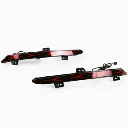 2 x Rear Bumper Brake Tail Lights Red/Amber for Honda Accord (2018-2021)