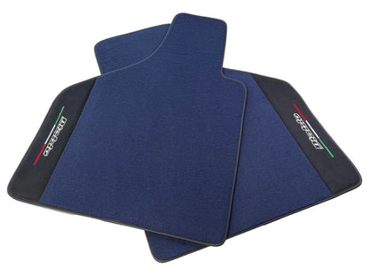 Dark Blue Floor Mats for Lamborghini Diablo (1990-2001) with Alcantara Leather