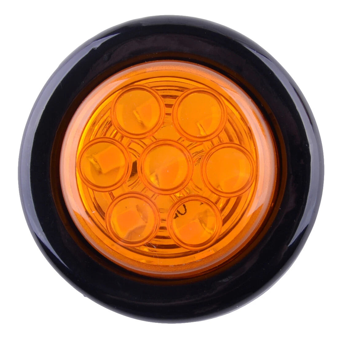 2" 12V LED Amber Round Side Marker Lights for Car Truck