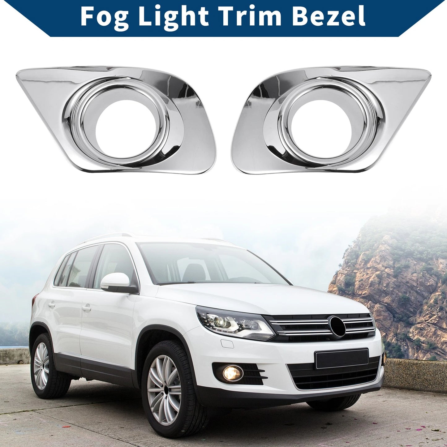 Rear Left, Rear Right 1 Pair ABS Silver Tone for Dodge Journey (2011-2018)