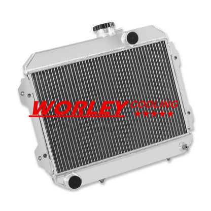 QLD-3 ROW Aluminum Radiator for Toyota Corolla KE30 KE38 KE55 KE70 (1974-1985)