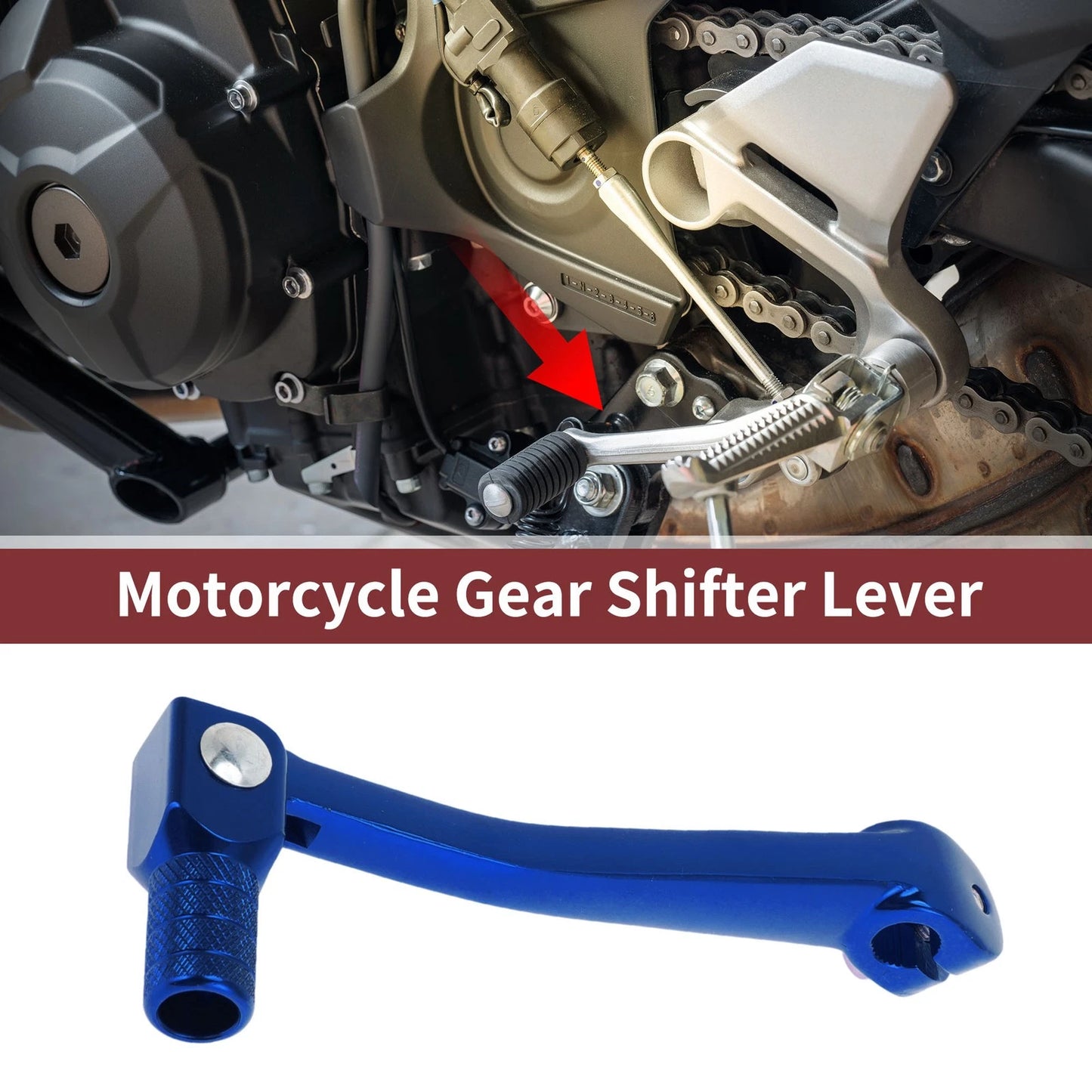 Blue Folding Motorcycle Gear Shifter Lever for Honda XR50 (2000-2009)