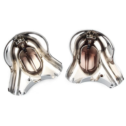 Rear Swingarm Axle Covers for Harley Heritage Softail (2008-2017) Chrome