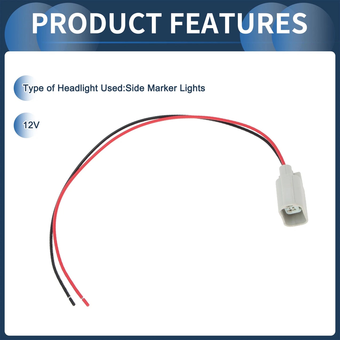 Headlight Wiring Harness Assembly 1 Set for Chevy Cruze (2011 - 2019)
