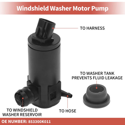 Windshield Washer Pump w/ Grommet for Toyota (2000-2006)
