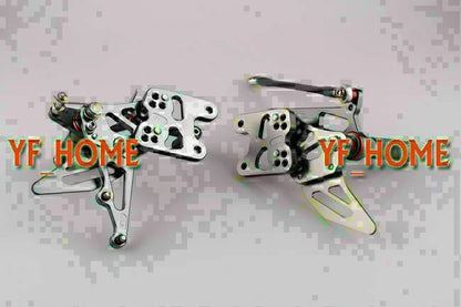 Adjustable Rear Footpegs for Suzuki GSXR1000 (2007-2008) - Grey Finish