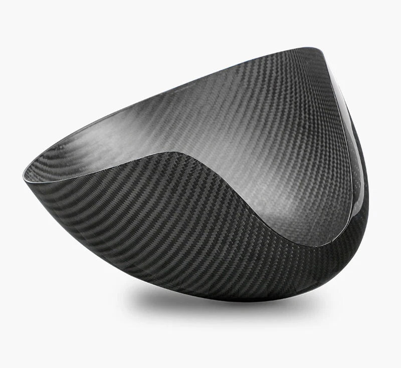 Carbon Fiber Rear Mirror Cover Trim Fit For Mini Cooper R55 R56 Manual Folding