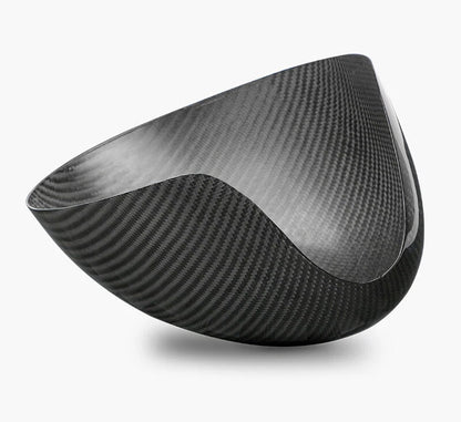 Carbon Fiber Rear Mirror Cover Trim Fit For Mini Cooper R55 R56 Manual Folding
