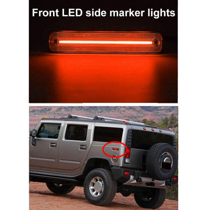 Smoke Lens Rear Side Marker Lights for Hummer H2 (2003-2009)
