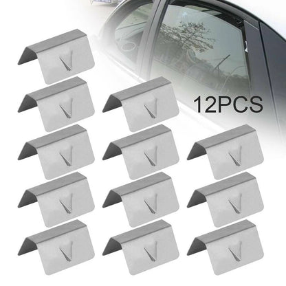 12 x Wind Rain Deflectors Channel Metal Clips for Heko SNED Clips