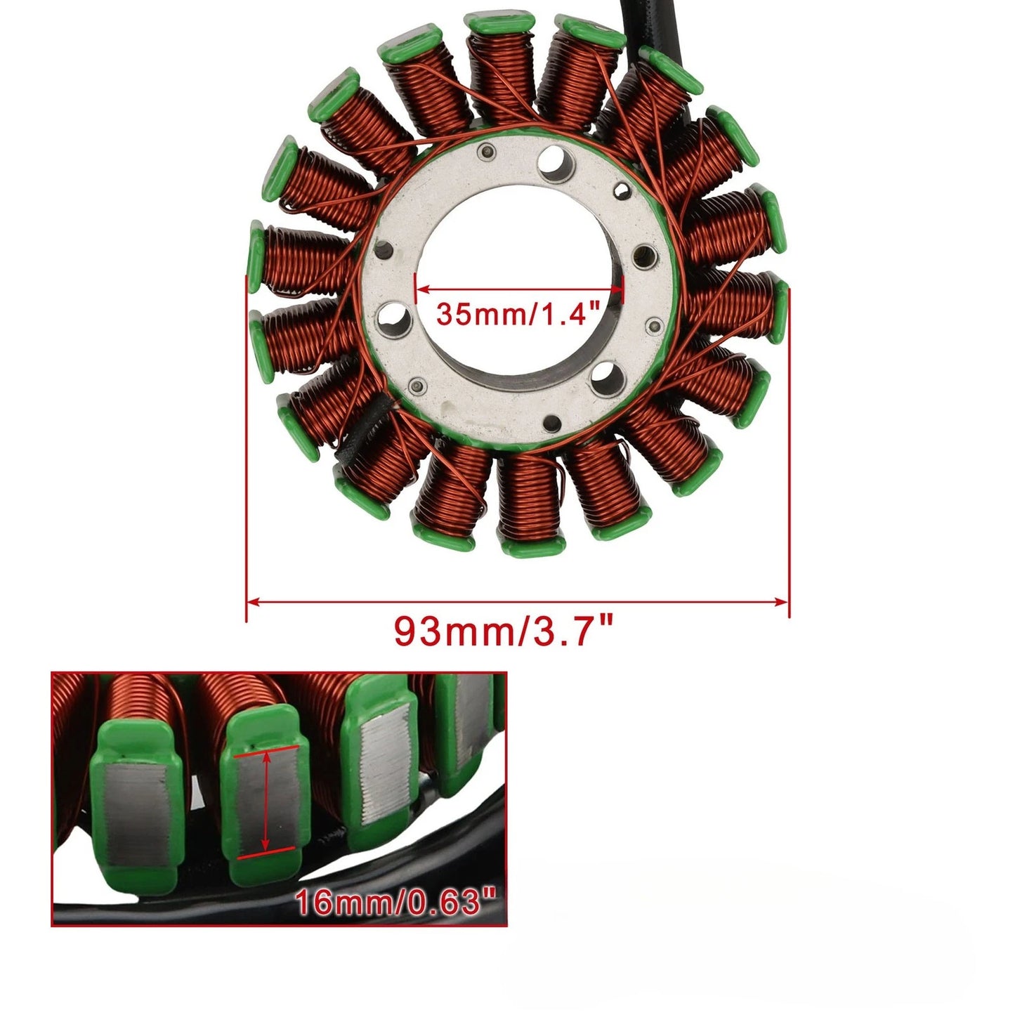 Magneto Generator Stator Coil for Kawasaki BN125 Eliminator (1995–2009)