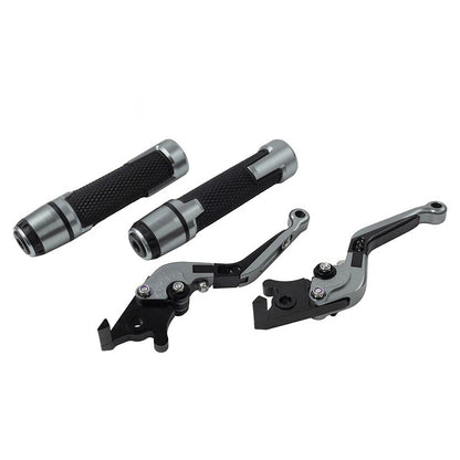 Titanium Extendable Brake Clutch Levers Grip Set for Kawasaki ZX6R (2005-2023)