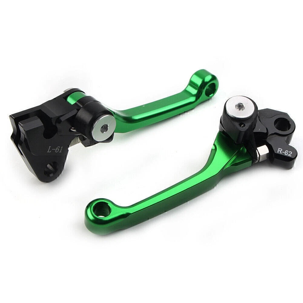 Dirt Clutch Brake Levers GREEN for Kawasaki KX450F (2006-2012)