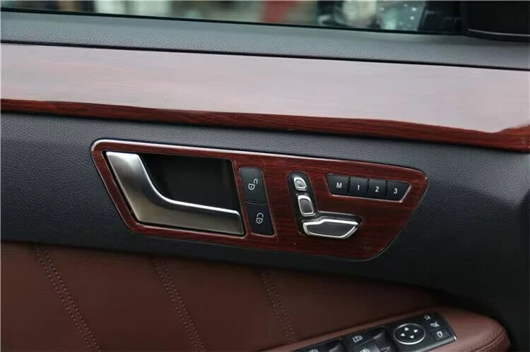 17X Wood Grain Interior Cover Trim Decor for Mercedes-Benz E-Class (2014–2015)