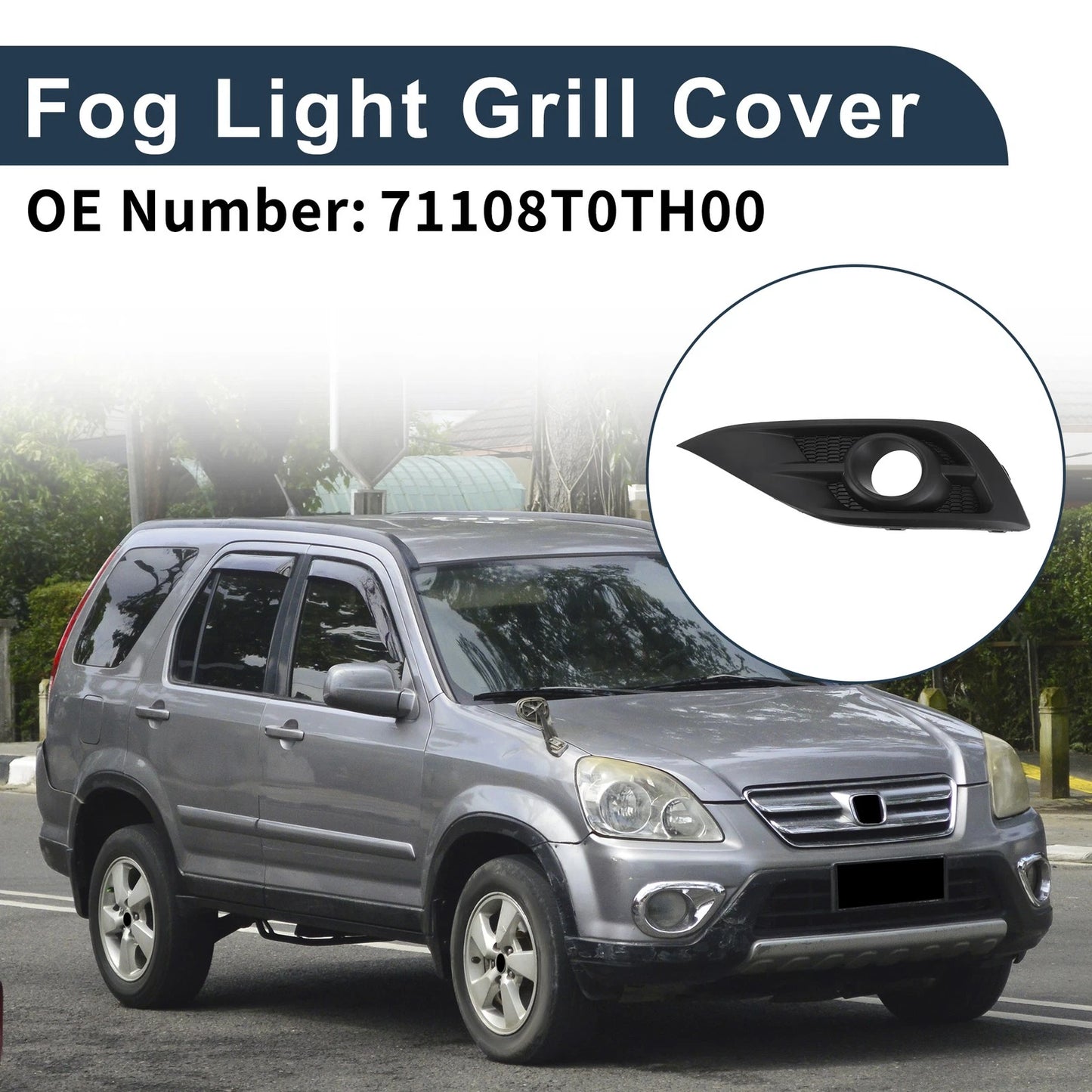 Front Left Fog Light Grill for Honda CRV (2012-2014)