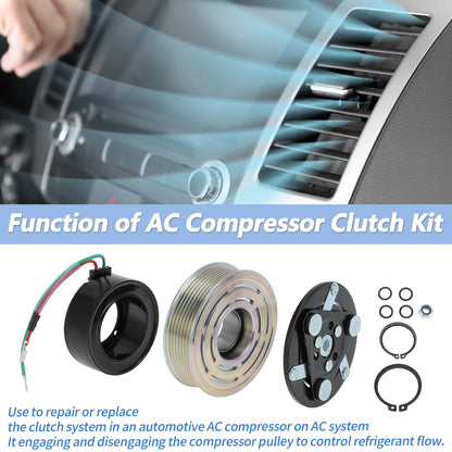 AC Compressor Clutch Kit for Honda Civic CR-V Acura ILX RDX