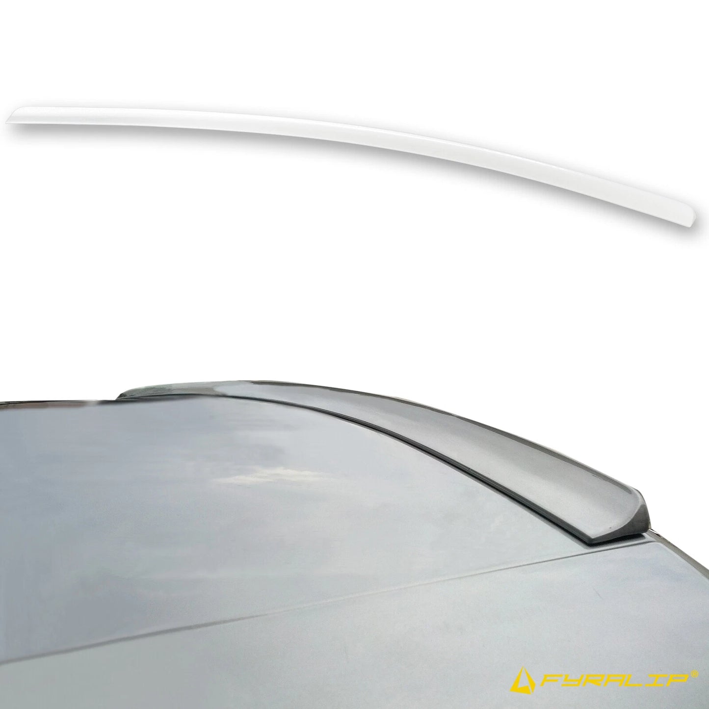 306 White Boot Lip Spoiler for Saab 9-3 2nd Sedan (2003-2012)