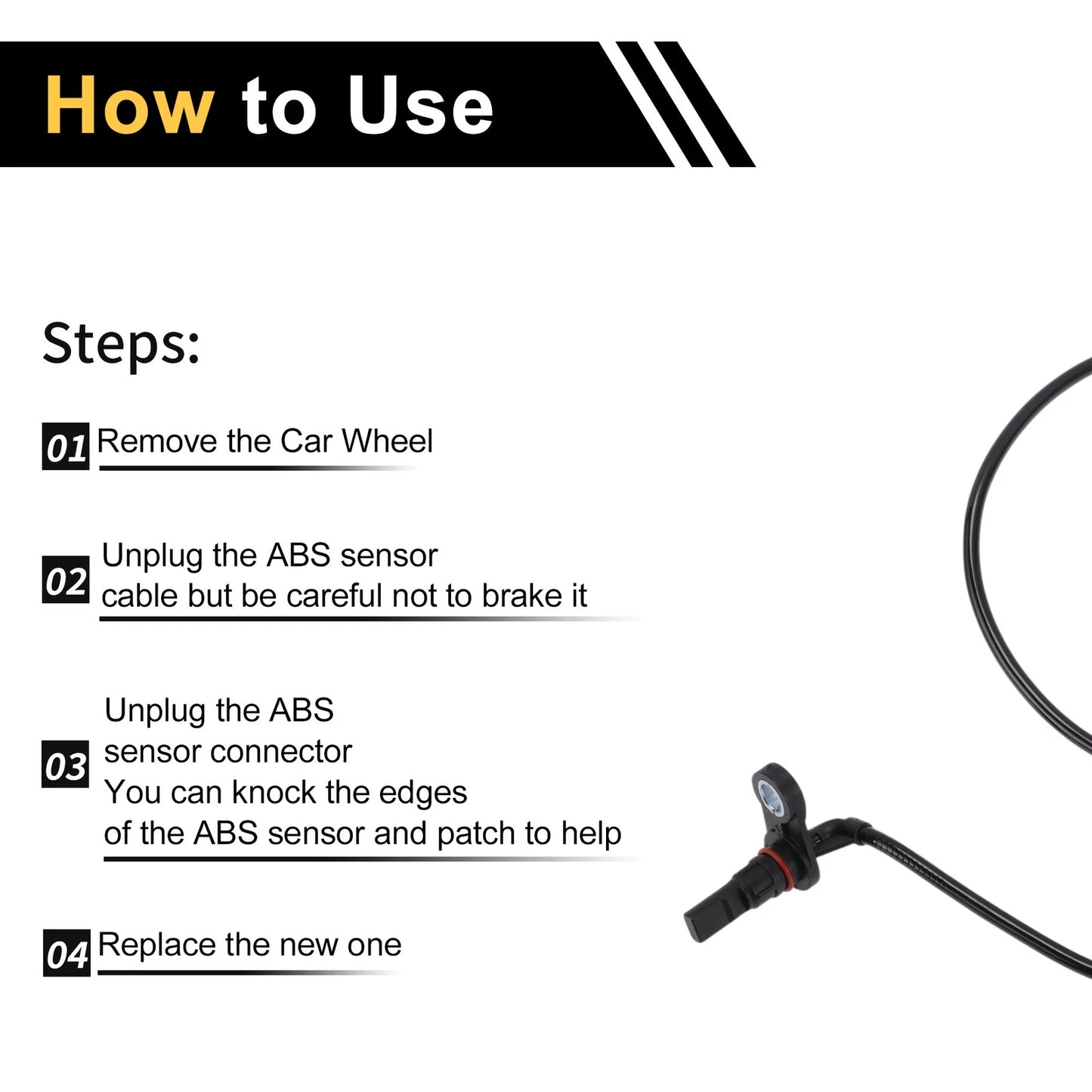 ABS Wheel Speed Sensor for Toyota Hilux (2015-2021) 1 x Left Rear